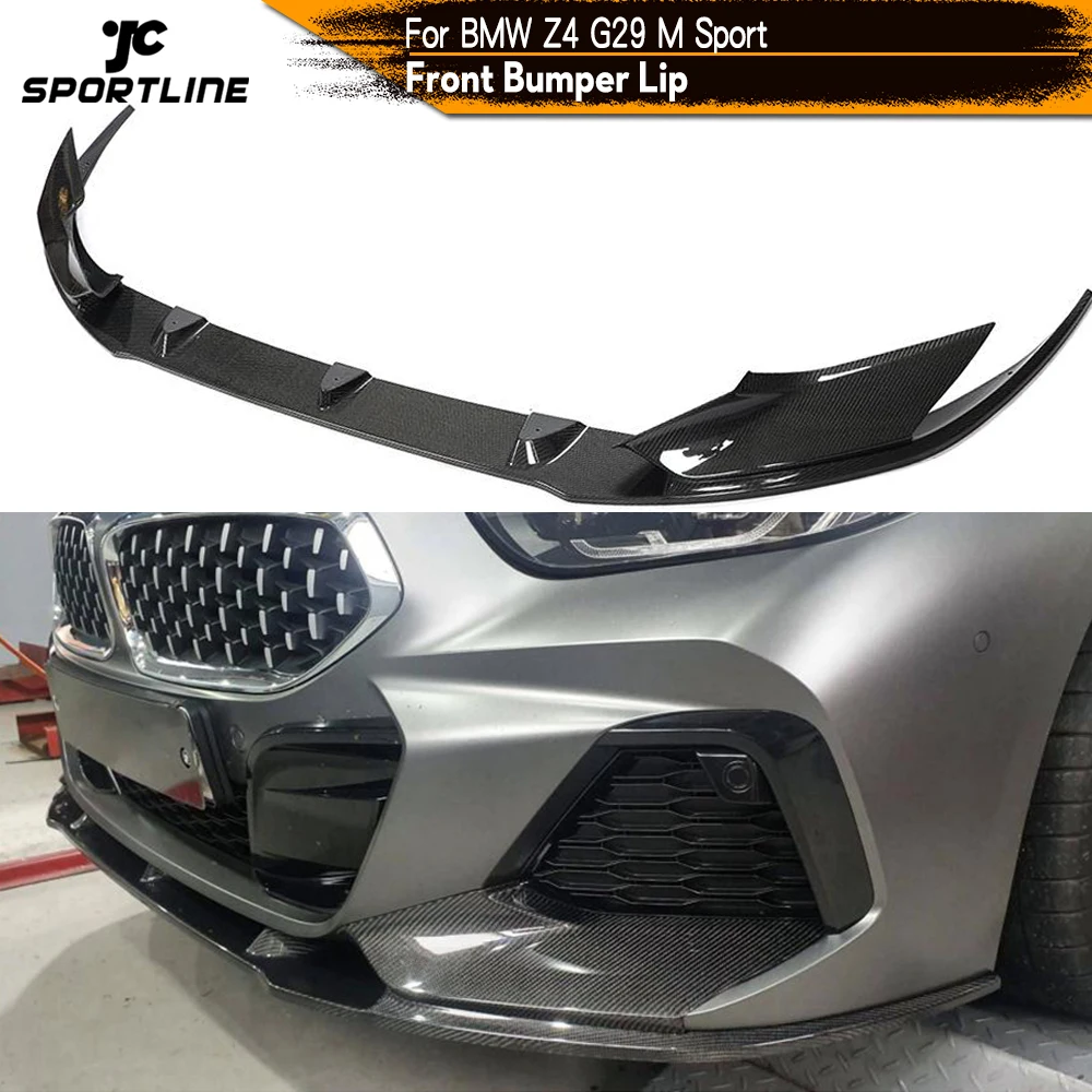 comprar Fibra De Carbono Do Amortecedor Dianteiro Spoiler Guarda Divisores Para Bmw Z4 G29 M Esporte 2019 2020 Amortecedor Dianteiro Lábio Divisores Avental