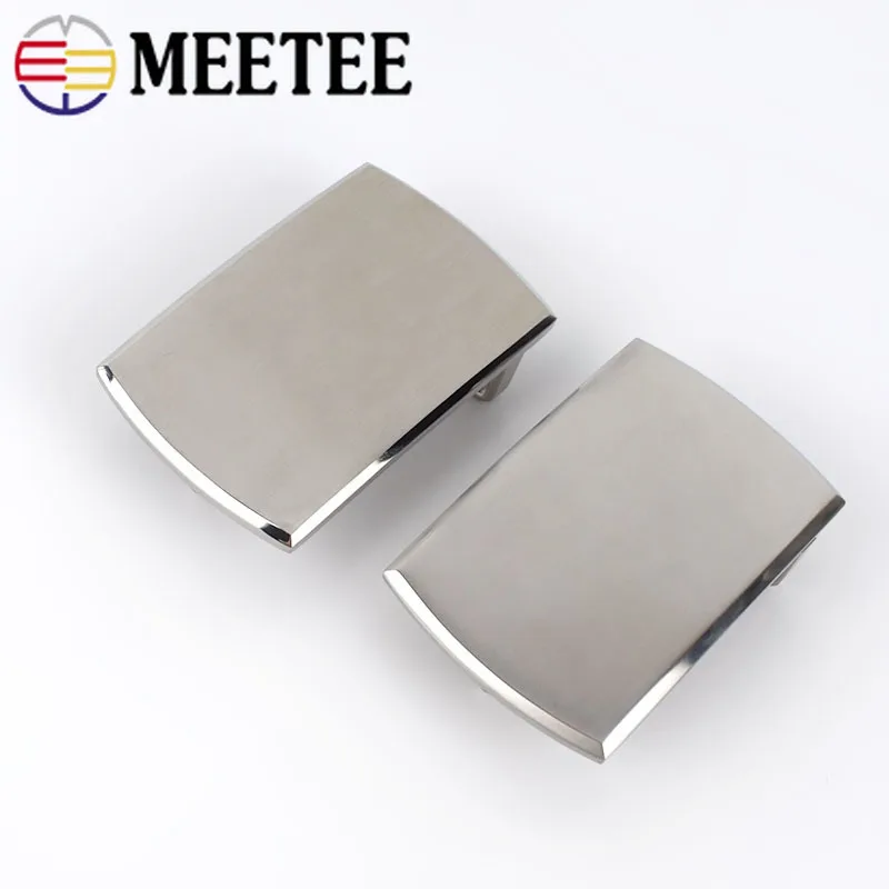 Meetee 40 мм широкая пряжка для ремня из нержавеющей стали мужчин матовая