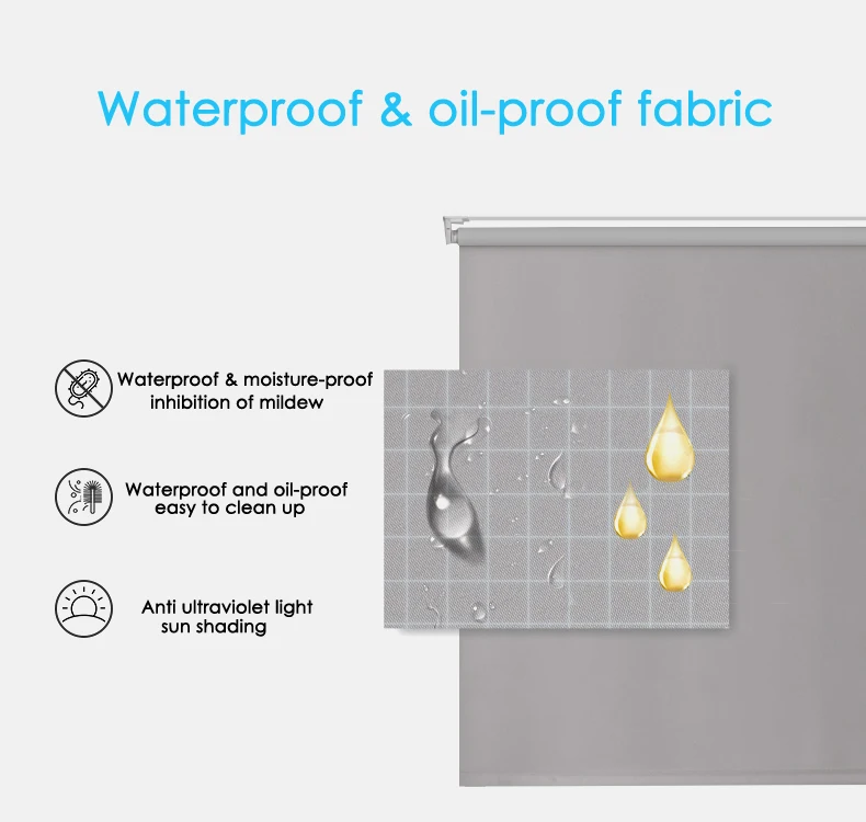 Солнцезащитные ролеты Sunfree с литиевой батареей и беспроводным управлением DC 5В, водонепроницаемые и защищенные от масла, для использования в офисе/доме.