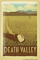 deco city death valley theme metal tin sign 8x12 inches retro wall decor sign bar dining room living room kitchen garage