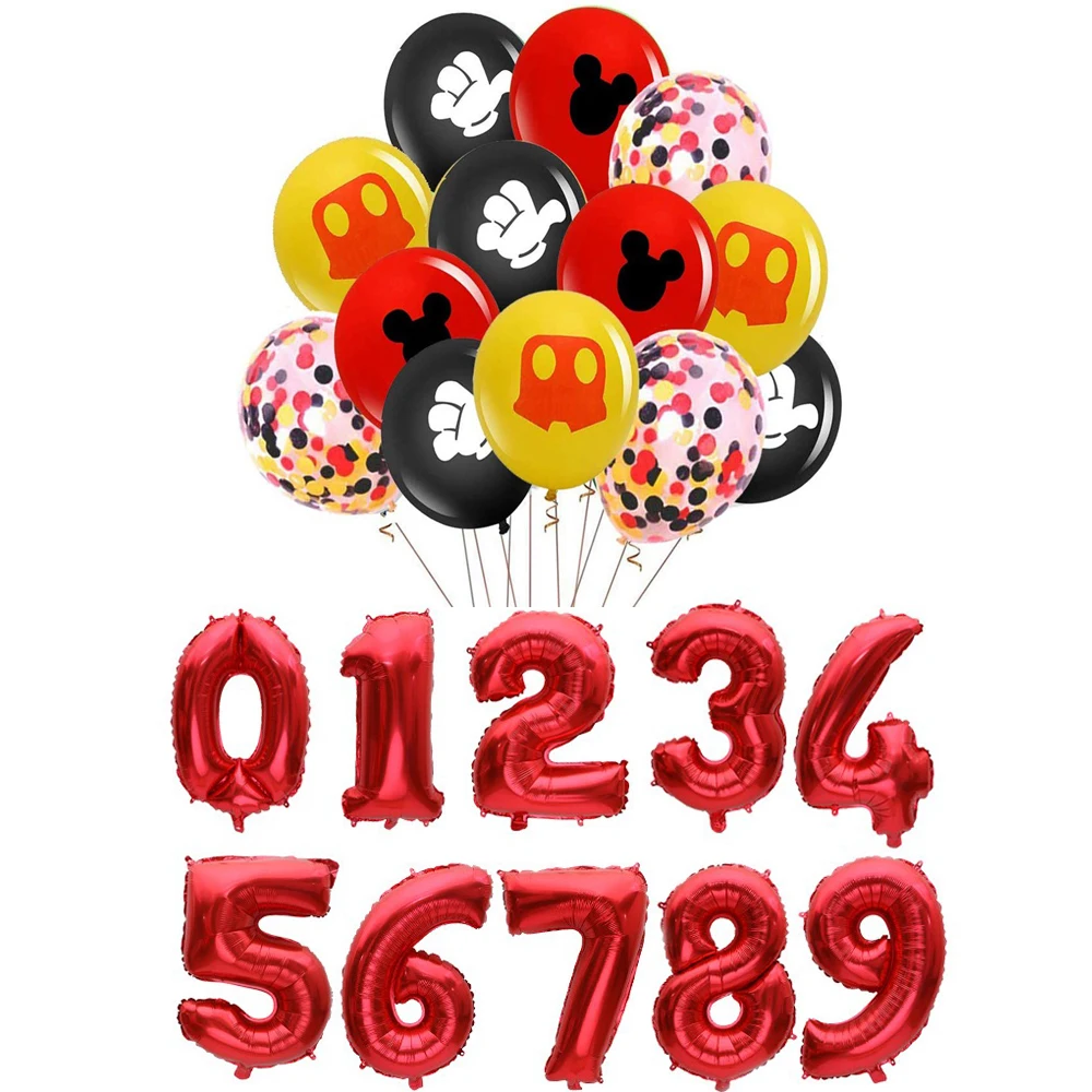 

Mickey Mouse Theme Latex Balloon Dot Balloon Happy Party Decoration Baby Shower Birthday Party Decor Supplies Kid Air Globos Toy
