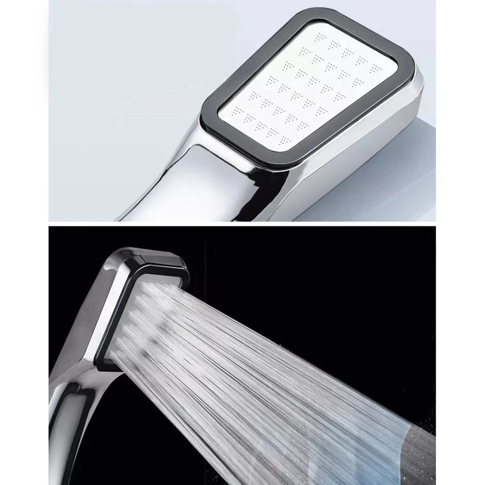 1 Piece 300 Holes High Pressures Handhelds Square Showers Head Water Saving ON Off Pause Shower Heads | Обустройство дома