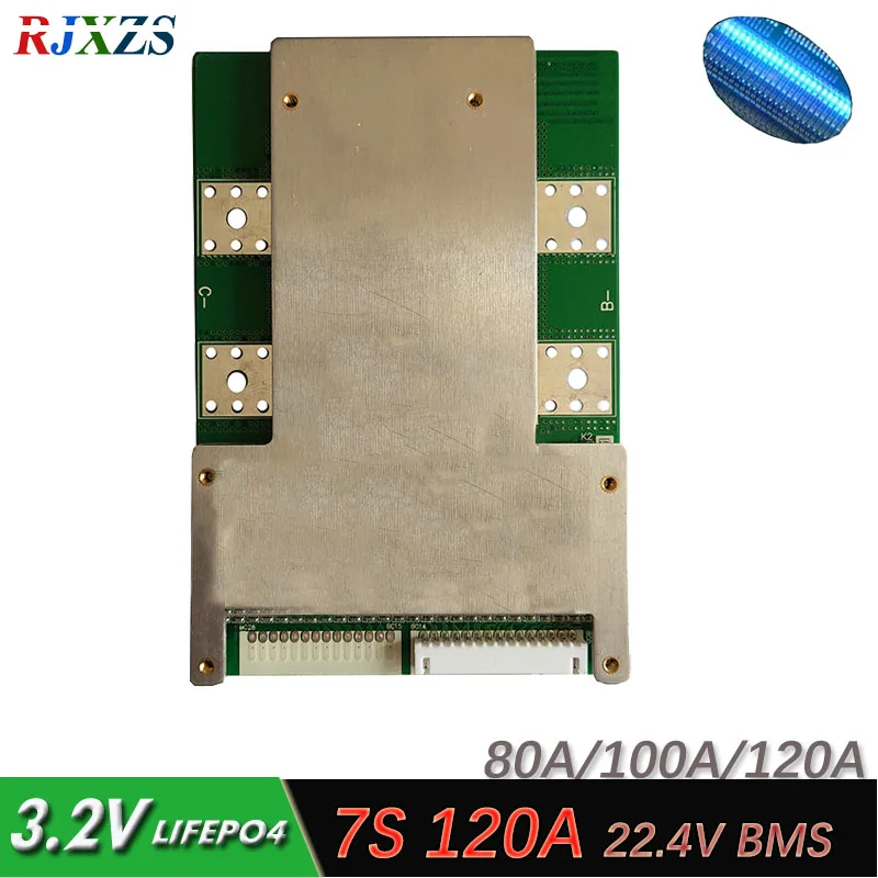 7S 120A LiFePO4 BMS/PCM/PCB защита аккумулятора печатная плата для 7 упаковок 18650 батарея с