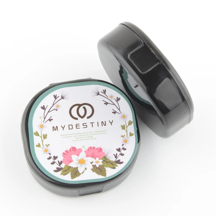 1 шт. кисти для удаления очиститель кистей макияжа пластиковая коробка чистки