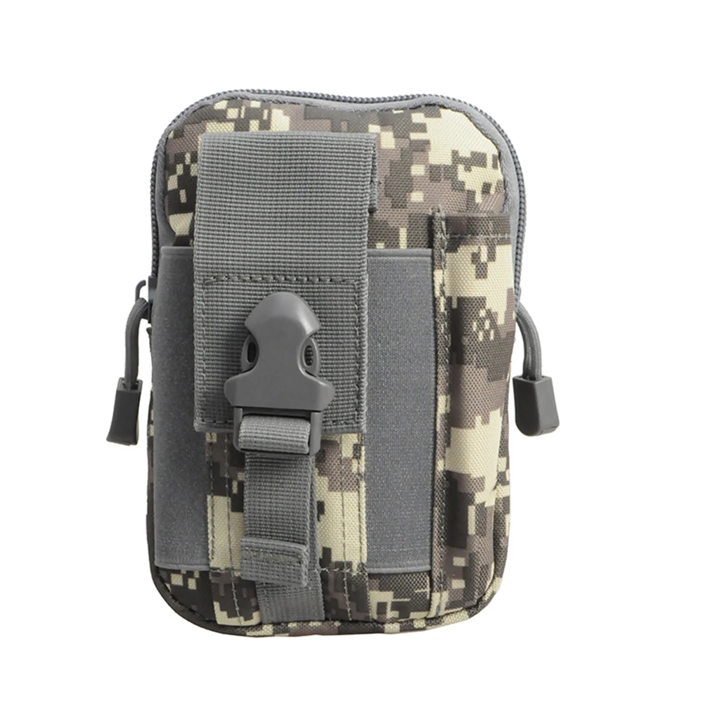 1000D Тактический Kick Pouch MOLLE прочный мобильный чехол для телефона EDC Molle Pouch сумка для инструментов застежка-молния лямки поясная сумка для ремня - Цвет: ACU