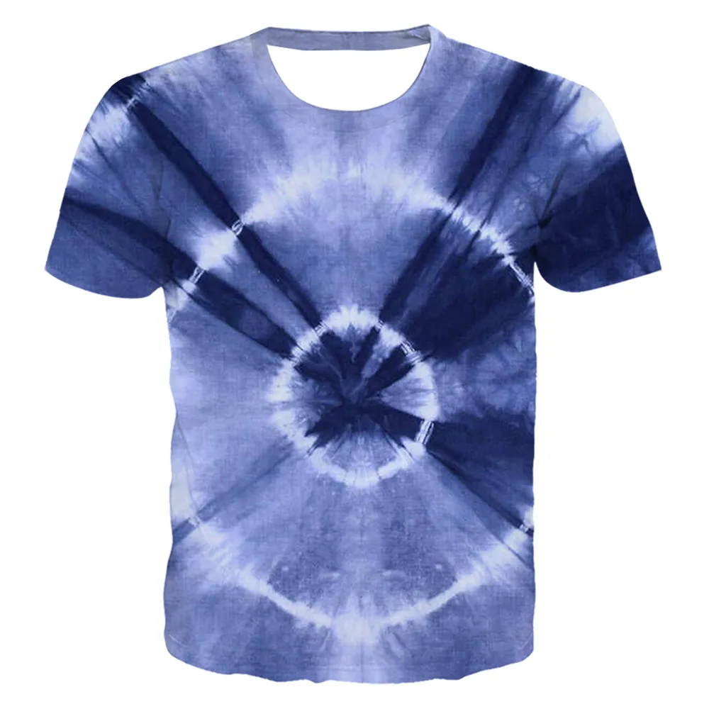 

Trendy Tie-Dye 3D Digital Printing round Neck Sweater Men and Women Lovers
