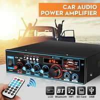 universal hifi bluetooth car audio power sound amplifier home fm radio player support tf usb dvd mp3 with remote controller