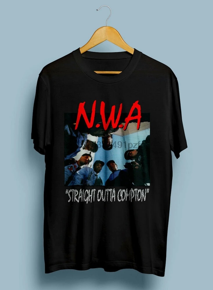NWA Прямая Из COMPTON рэп футболка VTG редкая REPRINT S 2XL|Мужские футболки| |