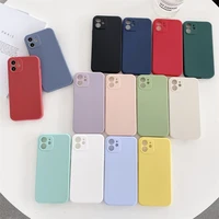 lovebay new silicone candy color phone case for iphone 11 12 pro max x xr xs 8 7 6s plus se2020 lens protection soft back cover
