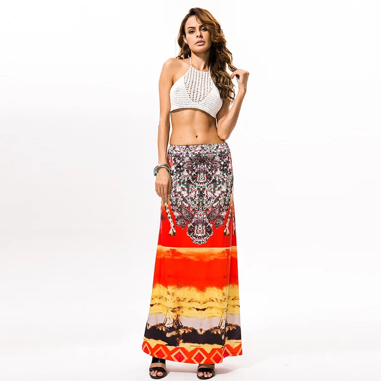 Летняя мода 2020 сексуальная богемная Таиланд большая юбка качели длинная юбка| |