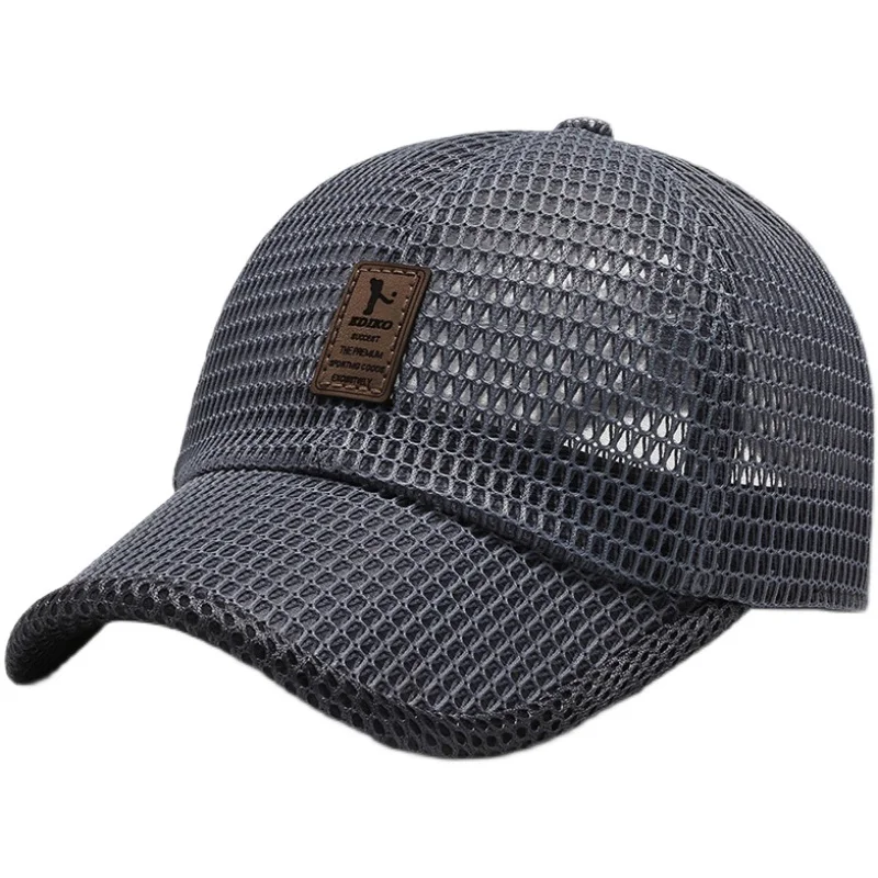 

Hat Men's Summer Mesh Fitted Cap Outdoor Quick-Drying Baseball Cap Sun Protection Sun Hat Peaked Cap Lightweight Breathable Sun