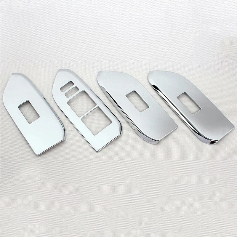 

For Toyota Prado FJ150 J150 2014 15 16 2017 ABS Chrome Car Styling Trims Accessories Interior Window Glass Lift Button Cover