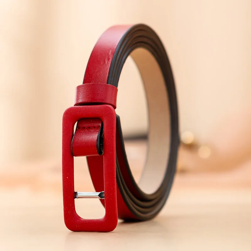 

Best-selling fashion women belts two-layer cowhide non-porous belts Korean fashion decoration simple versatile dress thin belts