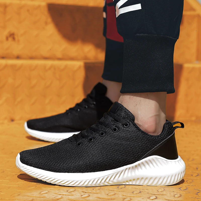 Мужские кроссовки для бега FLARUT мужские легкие сетчатые дышащие на шнуровке улицы