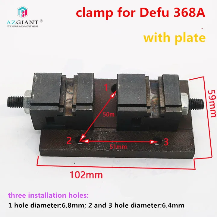 

For Defu Original Key Clamp Chuck with Iron Plate for DEFU 368A 498B Key Cutting Machines,Handle Fixture for Locksmith