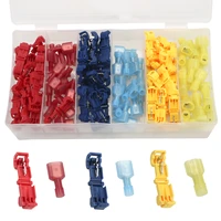 120pcs t tap wire connectors self stripping quick splice quick disconnect spade terminal electrical wire terminals insulated