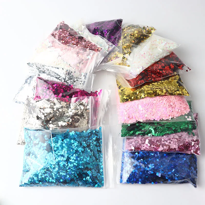 50 г ультратонкие голографические Блестки для ногтей в форме сердца лазерное