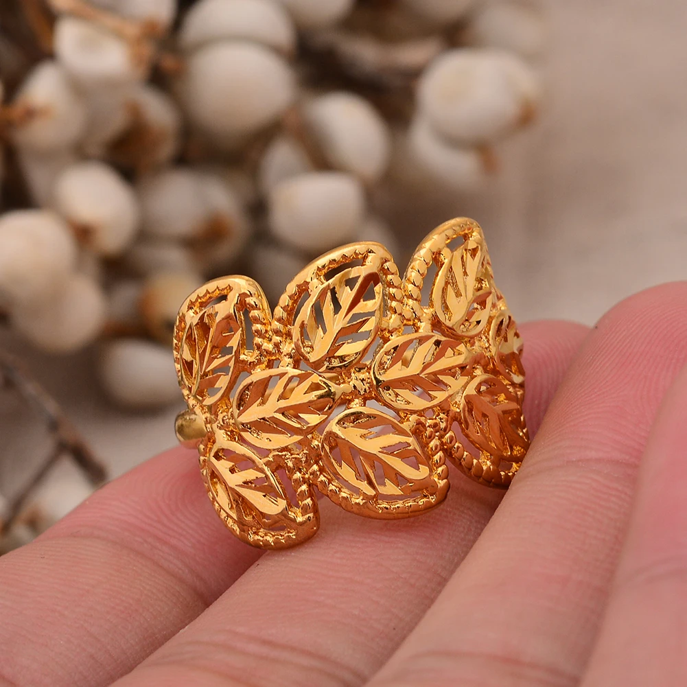 Эфиопский золотой цвет Дубай кольца для женщин Ближний Восток Аравия