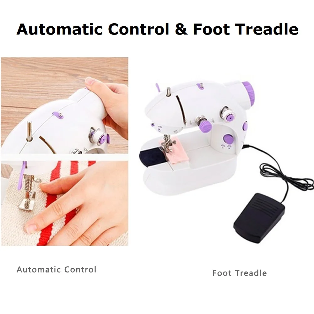 Мини электрические швейные машины Портативные Ручные Швейные для шитья