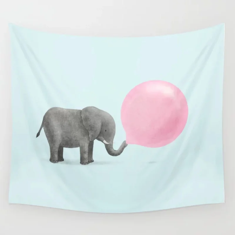

Jumbo Bubble Gum Tapestry Wall Hanging Bedspread Blanket Curtain Bedding Throw Table Cloth Living Room Tapestries Home Decor