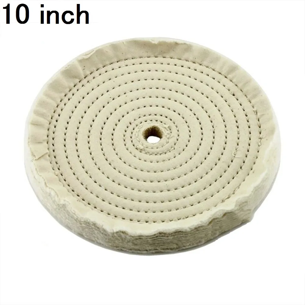 

250mm Buff Pad 50 Layers Buffing Wheel Jewelry Sewn Stitch Cotton Spiral