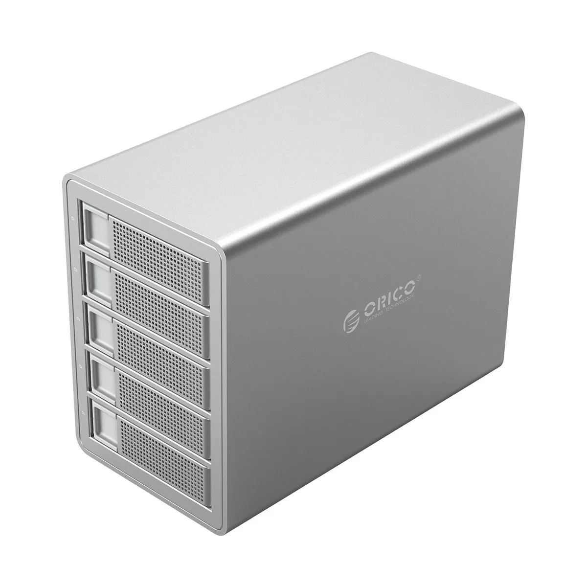 Док-станция ORICO 3,5 ''5 bay для жесткого диска USB3.0 to SATA с RAID алюминиевым корпусом для жесткого диска двойной чип 80 ТБ емкость чехол для жесткого диска