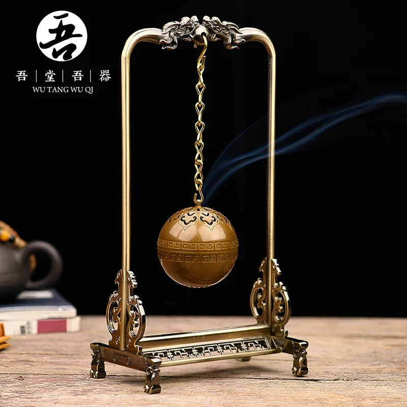 

I don my device back censer pure copper used archaize aroma stove tea sandalwood incense burner furnishing articles