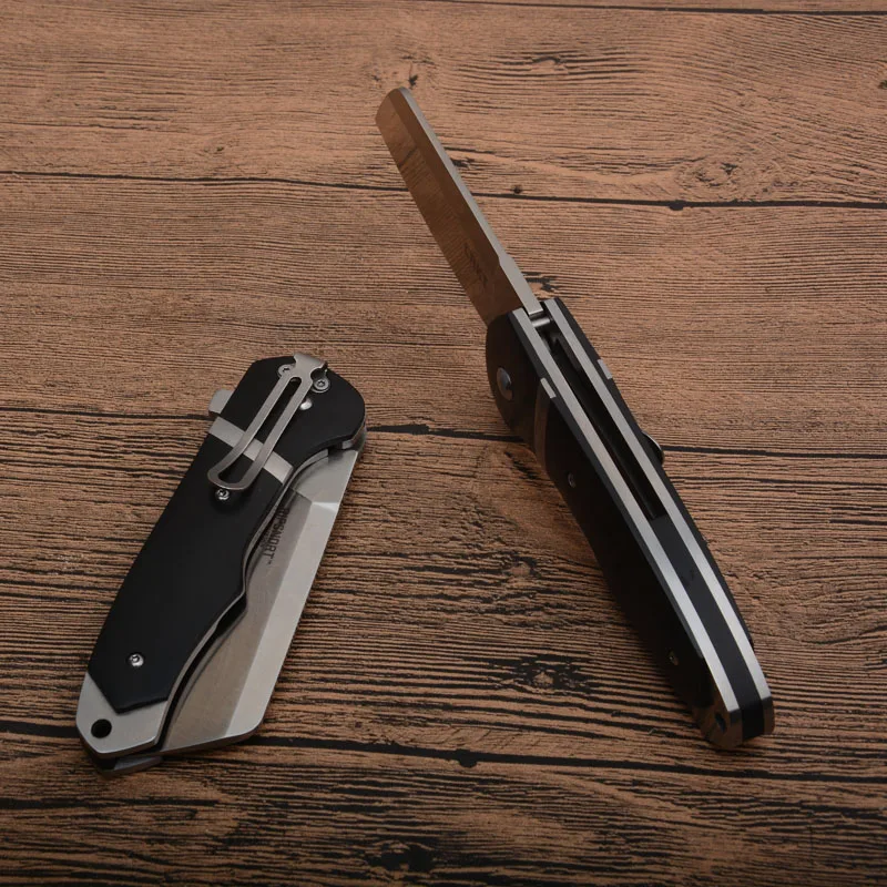 

Folding knife 7270 Camping Knife 8Cr13MOV Blade steel+color wood Handle Pocket EDC tool Outdoor Survival Tactical Hunting Knives