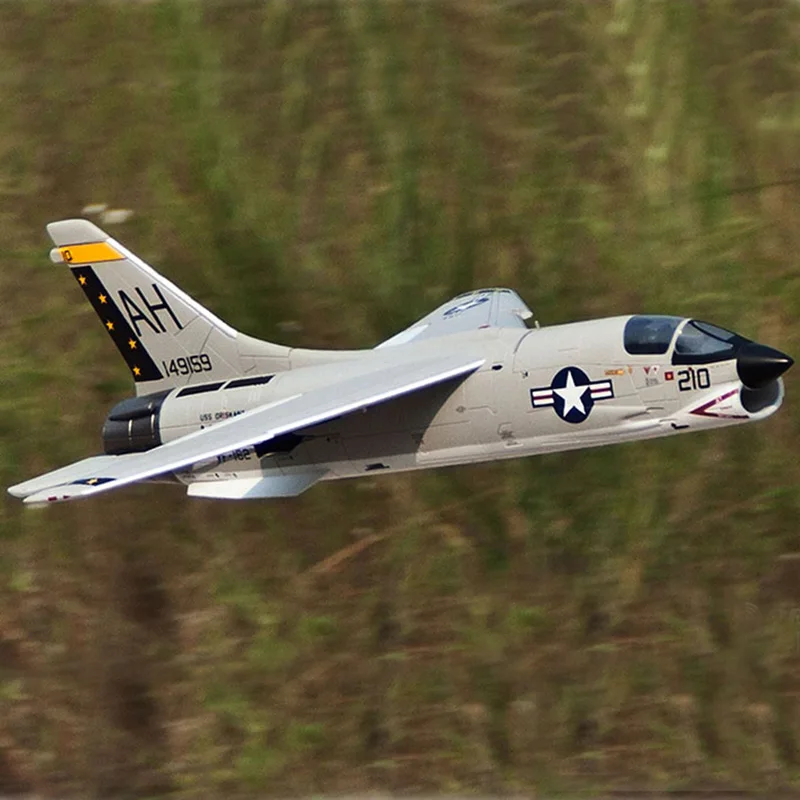 64 мм окончательного Би F-8 Crusader PNP и комплект радио управляемая модель для