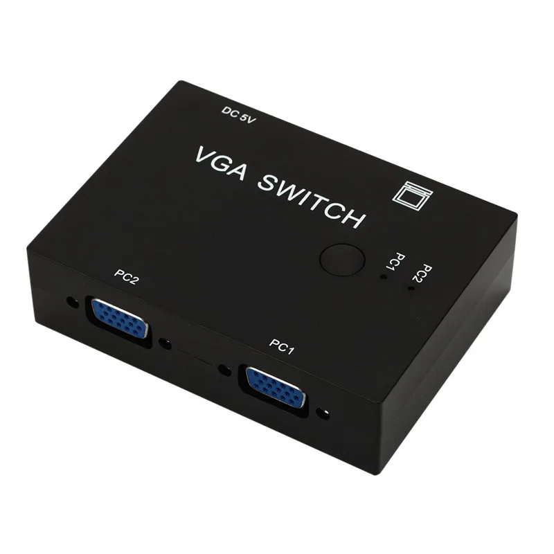 Коммутатор VGA 2 в 1 с двумя входами и одним выходом переключатель для нескольких