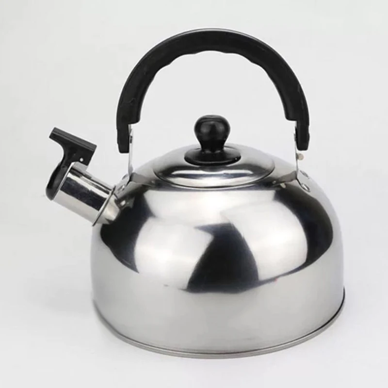 Stainless Steel Whistling Kettle Teapot Electric Gas Hobs Stove Top Camping 3L |