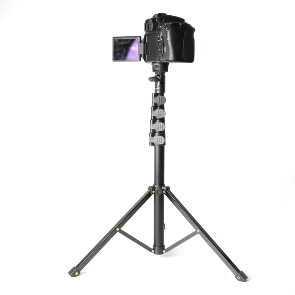 Camera Tripod Lightweight Foldable Portable Travel Aluminum Alloy Tripod for Camcorder Digital Camera Mobile Phone
