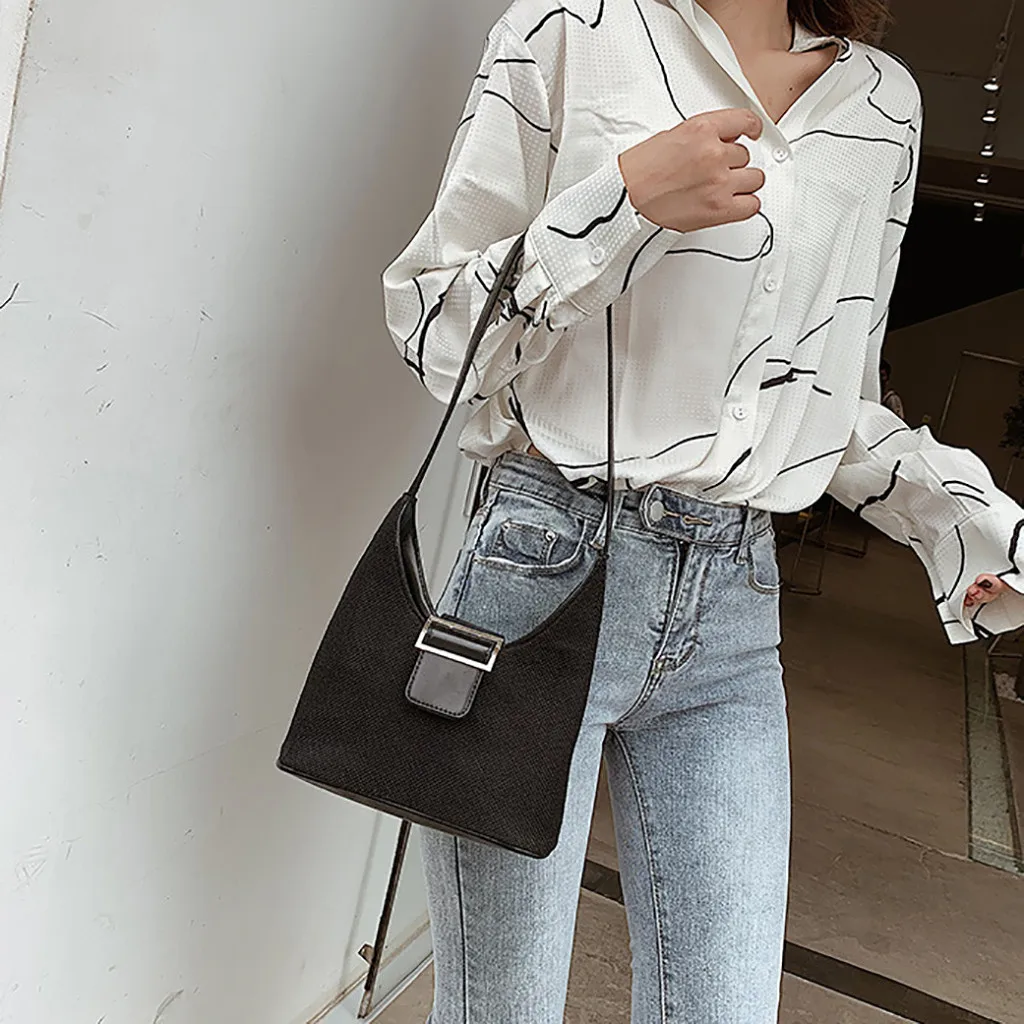 Для женщин мини-сумка на плечо сумка-мешок из кожи на застежке модные портмоне клапаном шерстяной одежды в стиле пэчворк, Повседневное hasp crossbody сумка-мешок bolsos