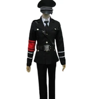 2020 togainu no chi akira black military wniform cosplay costume full set with hat and gloves custom made