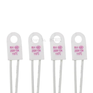 5 шт., RHTf 95 115 125 130 135 150 180 230 250 градусов Цельсия 15 А в
