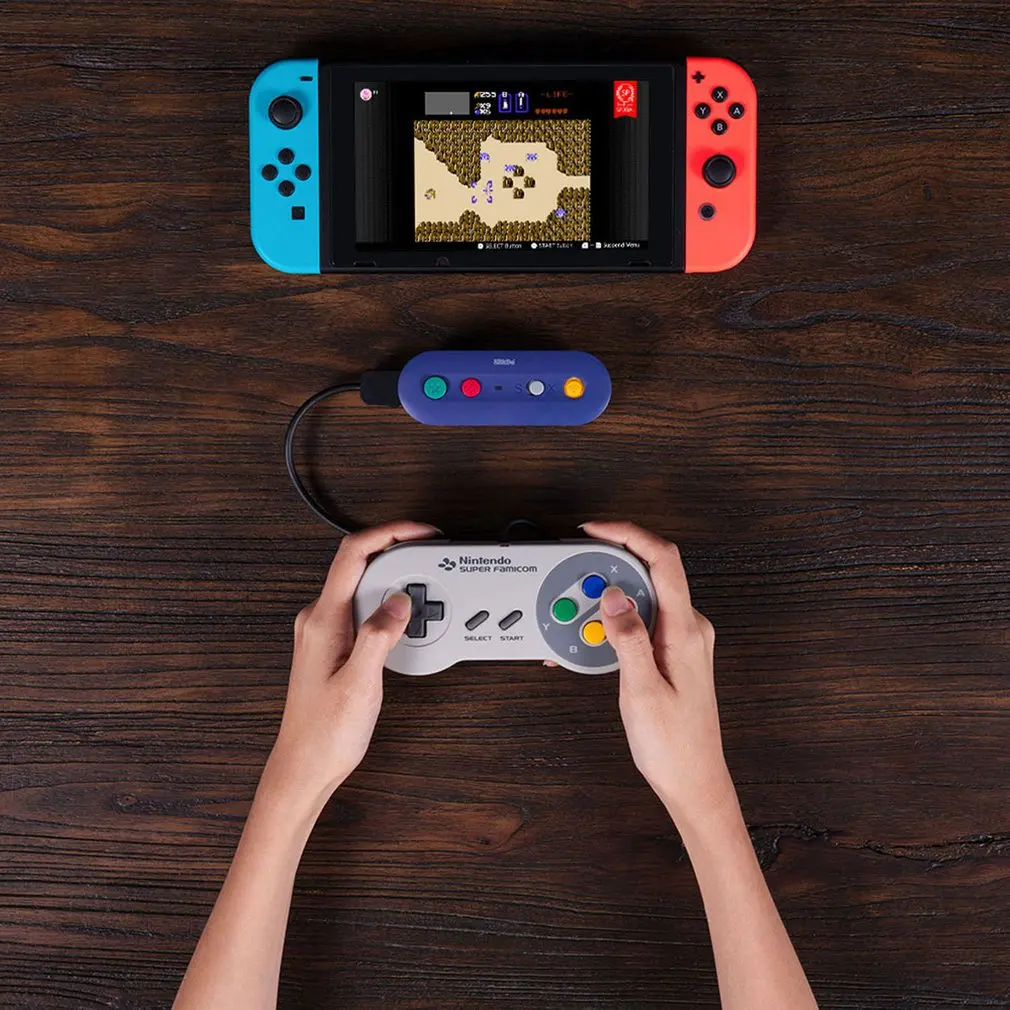 Беспроводной адаптер Bluetooth 8bitdo GBros для NES SNES классический геймпад Nintendo Switch |