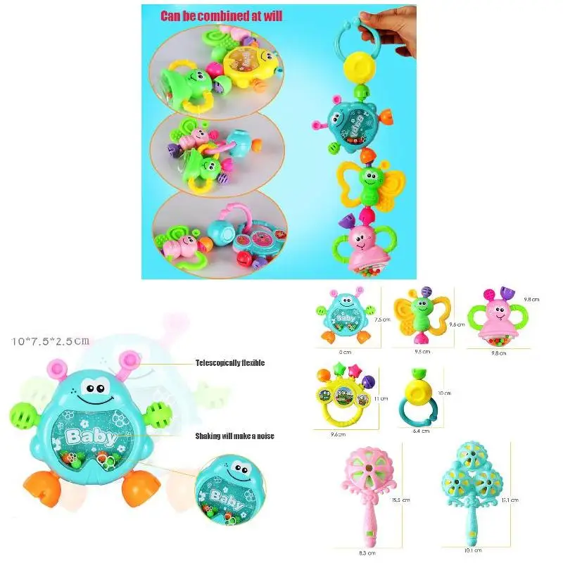 Музыкальные погремушки-колокольчики для новорожденных 7 шт./набор | Игрушки и