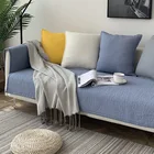 Чехол для дивана, одноцветная подушка для дивана, полотенце, хлопковое покрытие для дивана, современный нескользящий чехол для дивана, подлокотники, 123 местный, для гостиной