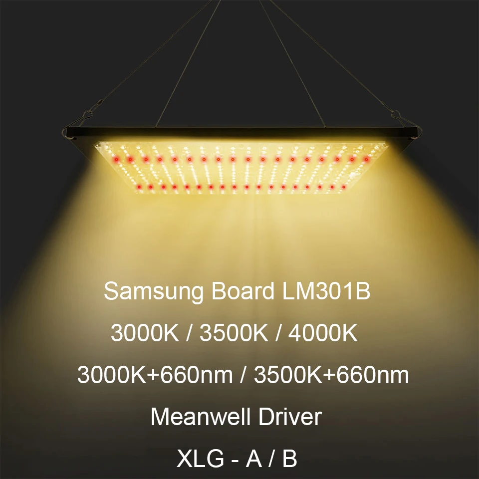 Dimmable 120W 240W Led Grow Light Full Spectrum Samsung Board LM301B SK 3000K 3500K 4000K 660nm XLG A/B for Hydro Indoor Plants