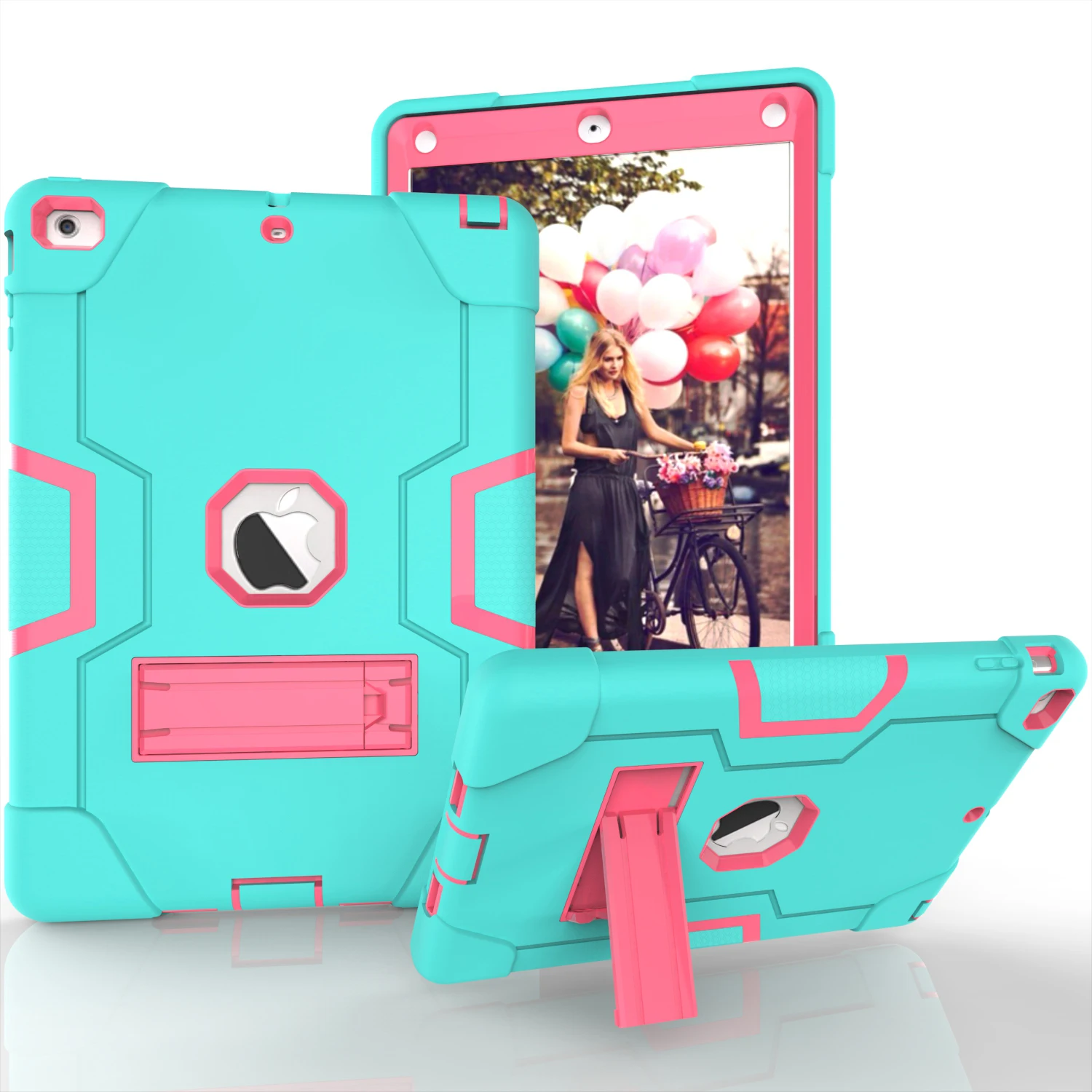 for iPad Air blue Защитный чехол для IPad Air 1 2013 дети Безопасный сверхмощный силиконовый Жесткий чехол для IPad Air 1 модель A1475 A1476 A1474 2013 9,7 чехол - Цвет: for iPad Air blue