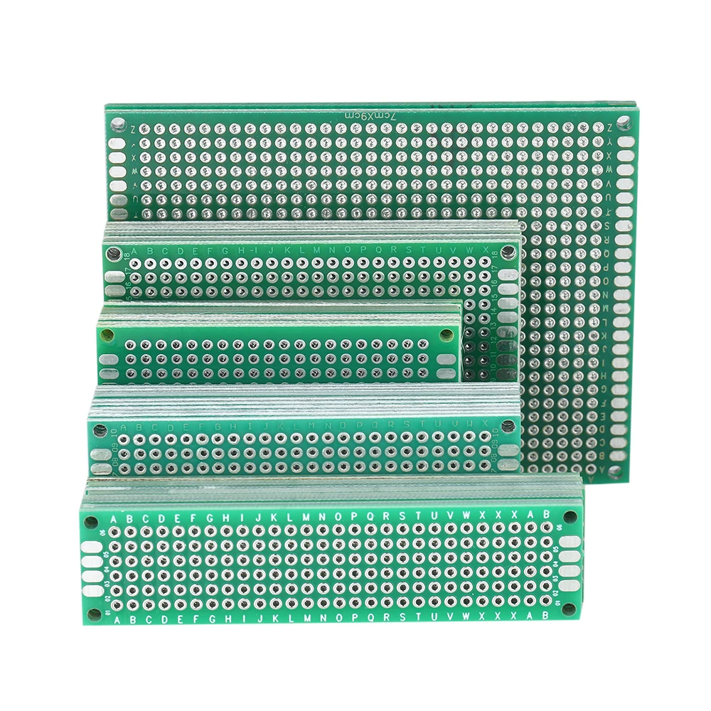 36pcs Double Sided PCB Board Kit Universal Printed Circuit Protoboard +Transparent Case for DIY Soldering Electronic Projects |