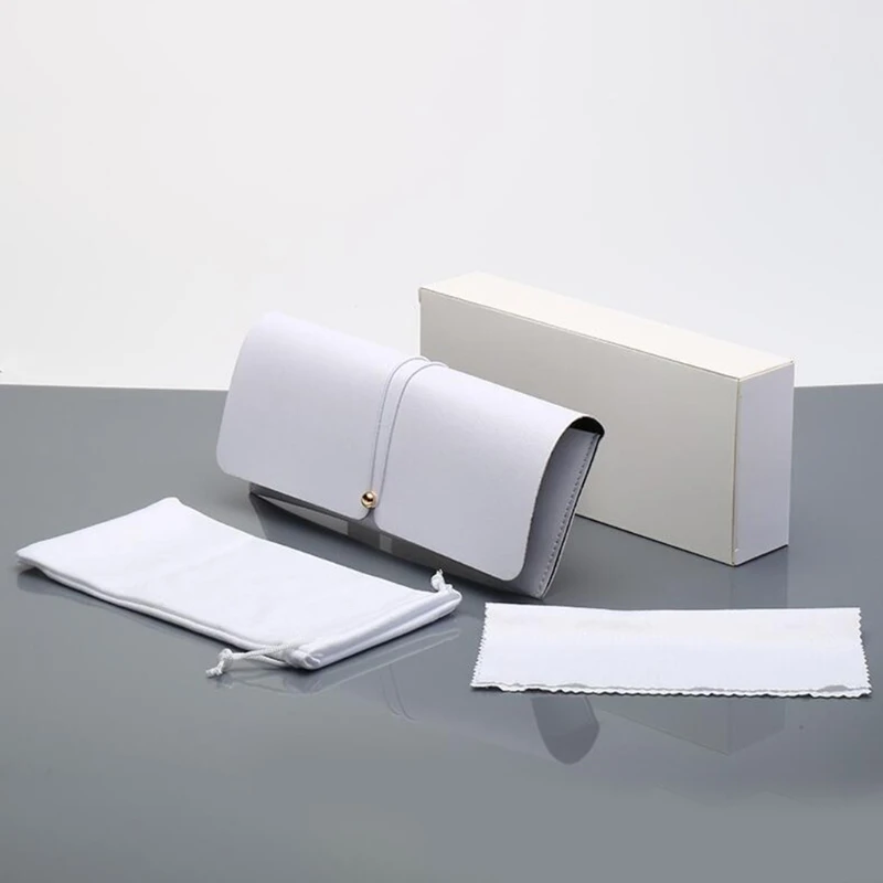 Из искусственной кожи очки чехол Чехол с веревкой Пряжка коробка для хранения