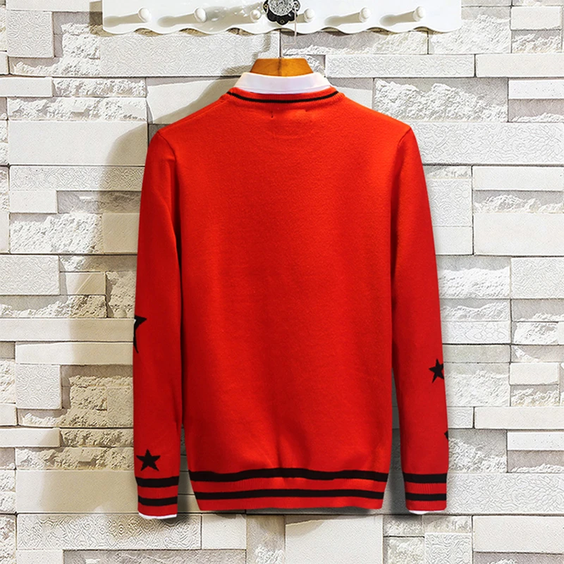Sweter Masculino зимние изделия вязание без подкладки верхняя одежда пятиконечная