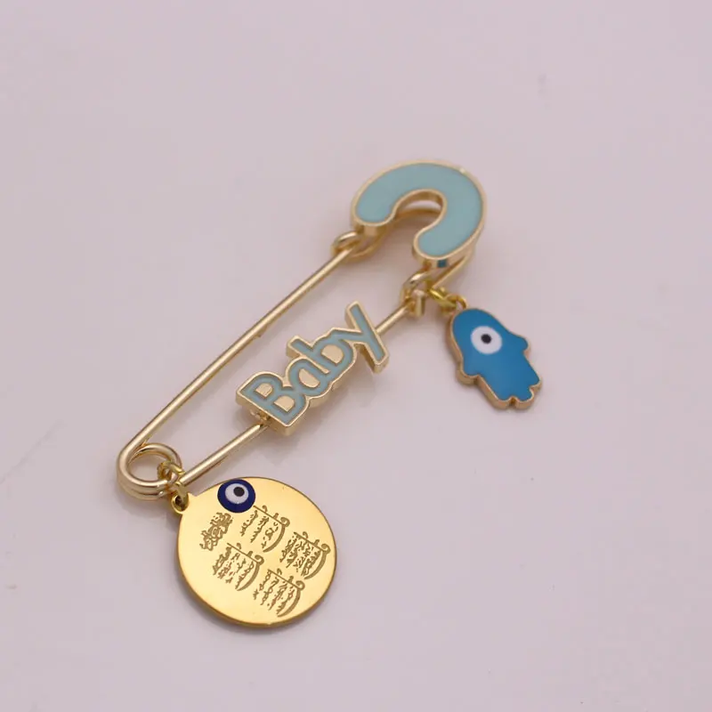 Брошь Хамса из ислама Корана четырёх Сур рука Фатимы детская булавка | Украшения