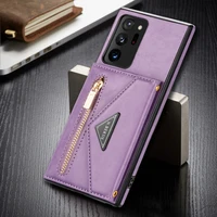 zipper wallet case for samsung galaxy note 20 ultra luxury case magnetic leather card slot back cover for galaxy note 20 funda