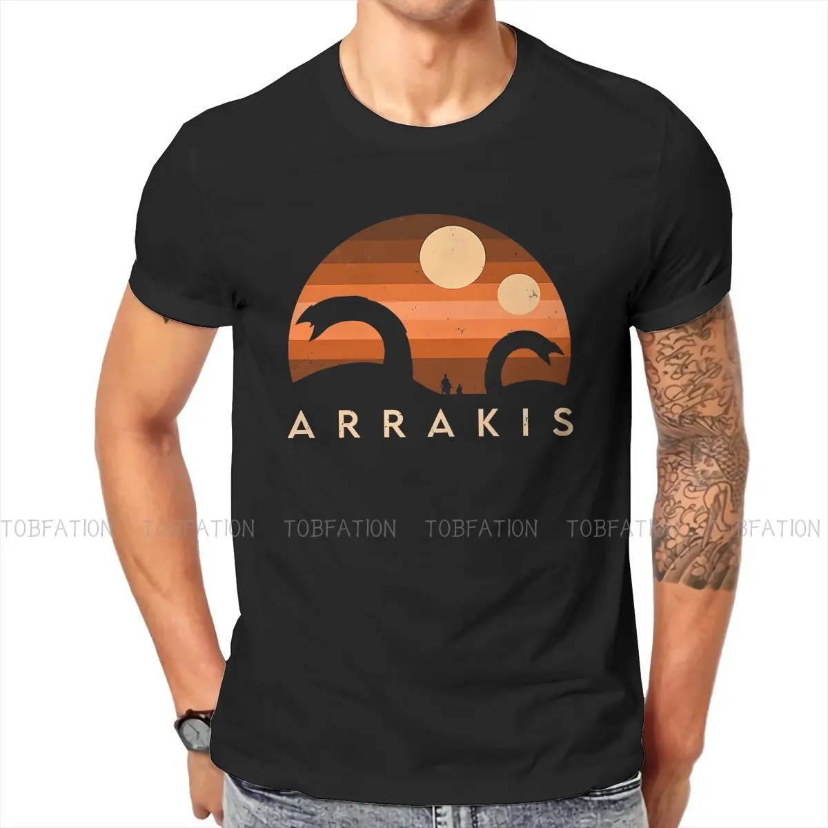 

Футболка Arrakis для взрослых, 100% хлопок, с круглым вырезом и коротким рукавом