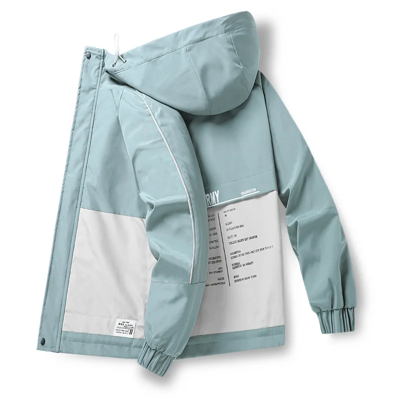 

Fall 2020 new men's Hooded Jacket slim fit fashion coat casual coat trend jacket men's wear