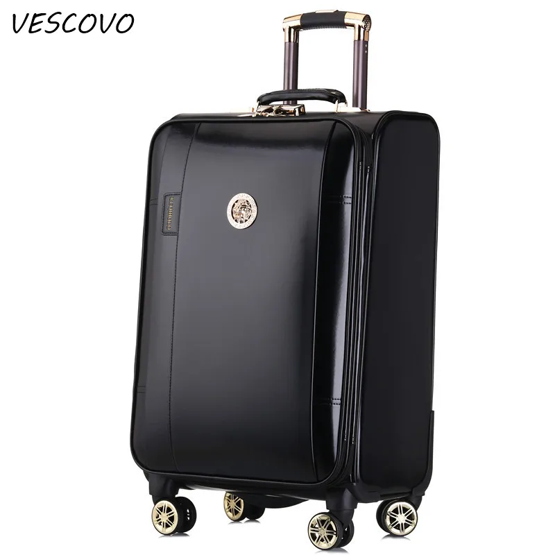 Деловой чемодан VESCOVO на колесиках для мужчин и женщин из искусственной кожи 20