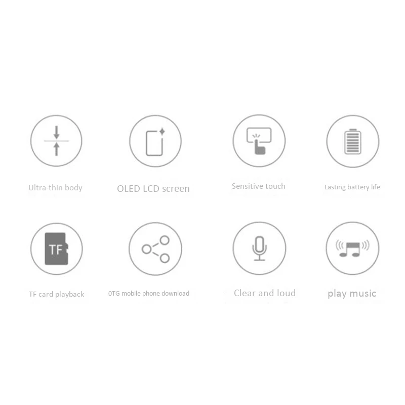 Bluetooth MP3 плеер 1 8 дюйма 8G FM радио электронная книга аудиоплееры USB Перезаряжаемый