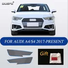 Защитная пленка для фар автомобиля, 2 шт., дымчатый черный оттенок, прозрачная наклейка из ТПУ для Audi A4 S4 RS4 B8 B9 A6 C8 S6 2017-On